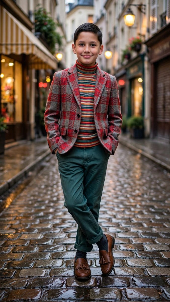 Parisian Gentleman Kid - Sanjanaa Arole AI Prompt Visual